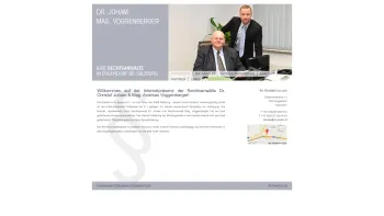 Website Screenshot: Rechtsanwälte Dr. Christof Joham & Mag. Andreas Voggenberger - Startseite - Date: 2023-06-14 10:37:10