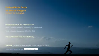 Website Screenshot: Dr. Oswald Pinggera Facharzt für Orthopädie - Dr. Pinggera - Facharzt für Orthopädie - Date: 2023-06-22 15:10:51