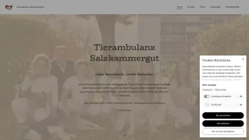 Website Screenshot: Tierambulanz Salzkammergut Dr. med. vet. Peter Prinz - Home | Tierambulanz Salzkammergut - Date: 2023-06-22 15:10:51