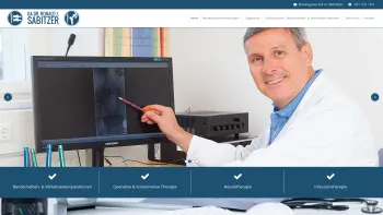 Website Screenshot: bei Dr. Sabitzer - Neurochirurgie, Orthopädie & orthopädische Chirurgie, Wien - Date: 2023-06-22 15:10:51