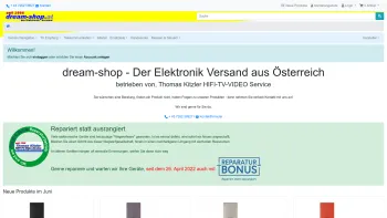 Website Screenshot: dream-shop Der Elektronik Versand aus Österreich - dream-shop - Der Elektronik Versand aus Österreich - Date: 2023-06-26 10:26:16