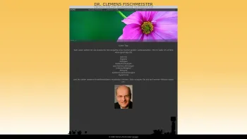Website Screenshot: Dr. Clemens Fischmeister, Ordination für klassische Homöopathie - Dr. Clemens Fischmeister, Ordination für klassische Homöopathie, Graz - Date: 2023-06-15 16:02:34