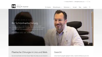 Website Screenshot: Dozent Dr. Georg M. Huemer, MSc, MBA - Schönheitschirurg Dr. Georg Huemer | Schönheitschirurgie | Linz / Wels - Date: 2023-06-22 15:00:19