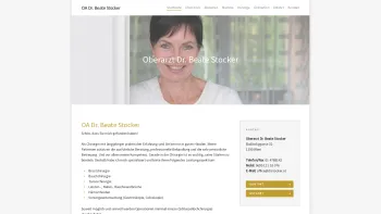 Website Screenshot: Dr. Beate Stocker - OA Dr. Beate Stocker | Chirurgin - Date: 2023-06-14 10:39:31