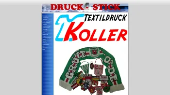 Website Screenshot: Gerhard Koller Textildruck und Stick - DRUCK - STICK - Date: 2023-06-14 10:38:12
