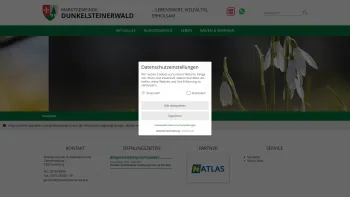 Website Screenshot: Gemeindeamt d Marktgde Dunkelsteinerwald i REGION DUNKELSTEINERWALD STILL SCHÖN MYSTISCH - Marktgemeinde Dunkelsteinerwald - Barrierefrei! - Startseite - Date: 2023-06-22 15:10:52