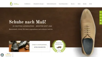 Website Screenshot: Dunzinger Orthopädie und Mass Schuhmacher Meister - Maßschuhe Orthopädie- & Schuhmachermeister Dunzinger | Wien - Date: 2023-06-15 16:02:34