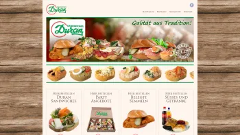 Website Screenshot: Duran Sandwiches GmbH - Traditionelle Duran Sandwiches - Date: 2023-06-14 10:37:13