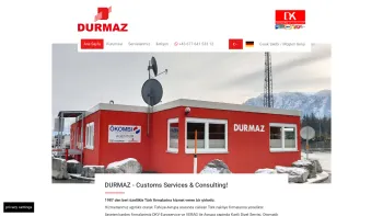 Website Screenshot: Durmaz Customs Services & Consulting GmbH. - DURMAZ - Customs Services & Consulting GmbH - Date: 2023-06-22 15:10:52