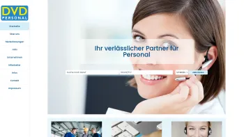Website Screenshot: dvd Personalbereitstellung OÖ1 GmbH - Startseite - DVD Personal - Date: 2023-06-22 15:00:19