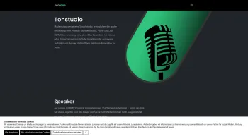 Website Screenshot: proidee Media Studios - Tonstudio ProIdee - Tonstudio, Sprach und Musikaufnahmen - Date: 2023-06-22 15:00:19
