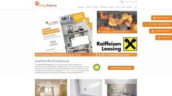 Website Screenshot: easyTherm GmbH - easyTherm Infrarotheizung – Effiziente Heizungssysteme - Date: 2023-06-22 12:14:33