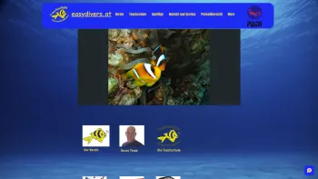 Website Screenshot: Tauchschule Easydivers.at - Home | easydivers - Date: 2023-06-22 15:00:19