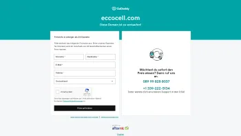 Website Screenshot: EccoCell Biotechnologie GmbH - eccocell.com - Date: 2023-06-14 10:39:34
