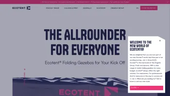 Website Screenshot: ECOTRADE-Group Zelt Gartenmöbel Sonnenschirme Trampolin - ▷Ecotent®: Folding Gazebos for Your Kick Off - Date: 2023-06-22 15:00:20