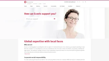 Website Screenshot: ECOVIS Austria Unternehmensberatungsgesellschaft m.b.H. - Global expertise with local faces - ECOVIS International - Date: 2023-06-22 15:00:20