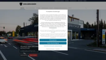 Website Screenshot: Autohaus EDELSBRUNNER GmbH. - Autohaus & Kfz-Werkstätte Edelsbrunner - Ihr Peugeot-Spezialist in Graz - Date: 2023-06-15 16:02:34