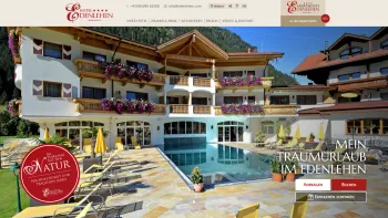 Website Screenshot: Hotel Edenlehen**** - Hotel Edenlehen in Mayrhofen mit Halbpension, Panoramapool und Sauna - Date: 2023-06-22 15:00:20