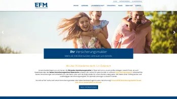 Website Screenshot: EFM Versicherungsmakler AG - Home: EFM Versicherungsmakler - Date: 2023-06-14 10:39:34