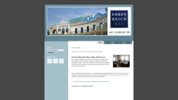 Website Screenshot: EHRENREICH BAUGES.M.B.H. - Baumeister Wien | Baumeister Wien Umgebung - Ehrenreich BaugesmbH - Date: 2023-06-22 15:00:20