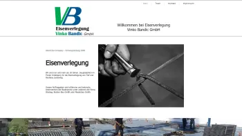 Website Screenshot: VB Eisenverlegung Vinko Bandic GmbH - eisenverlegung.at - Date: 2023-06-22 15:13:18