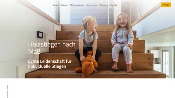 Website Screenshot: Stiegenbau Eisner - Individuelle Holzstiegen nach Maß➝vom Fachmann gefertigt - Date: 2023-06-22 15:00:20