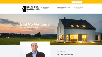 Website Screenshot: Nikolaus Hofbauer Elektro Hofbauer KEG - Elektro Hofbauer KG - Date: 2023-06-14 10:39:37