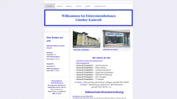 Website Screenshot: Elektroinstallationen - Elektroinstallationen Günther Kainrath - Startseite - Date: 2023-06-22 15:13:18