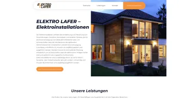 Website Screenshot: Elektro Lafer Registrieren auch Sie Ihren Domainnamen - Elektro Lafer – Elektroinstallationen • Netzwerktechnik • Photovoltaik - Date: 2023-06-22 15:13:18