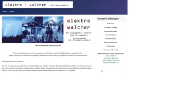 Website Screenshot: Walcher Elektrotechnik - Home - Date: 2023-06-14 10:39:37