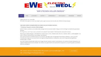 Website Screenshot: EWE Elektro-Wedl - Elektro Wedl - Date: 2023-06-22 15:10:53
