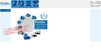 Website Screenshot: Pfeiffer Elektromotoren GmbH - Pfeiffer Elektromotoren GmbH - Date: 2023-06-22 15:10:53