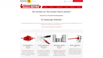 Website Screenshot: Elektro Reiter - Elektriker & Elektrohandel in Salzburg ↯ Elektro Reiter - Date: 2023-06-22 15:10:53