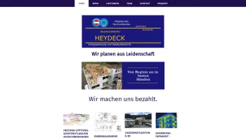 Website Screenshot: Energie Planung und Gebäudetechnik - Wir machen uns bezahlt. - heydecks Webseite! - Date: 2023-06-14 10:39:40