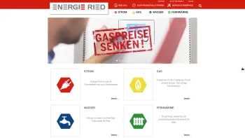 Website Screenshot: Energie Ried - Strom | Gas | Wasser | Fernwärme| Reparaturbonus — Energie Ried - Date: 2023-06-15 16:02:34