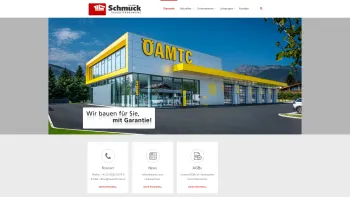 Website Screenshot: Bauunternehmung SCHMUCK - Bauunternehmung Schmuck GmbH | Wir bauen für Sie, mit Garantie! - Date: 2023-06-15 16:02:34