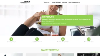 Website Screenshot: Energy Fitness Studio GmbH - Fitnessstudio Energy Fitness - Energy Fitness - Date: 2023-06-14 10:39:40