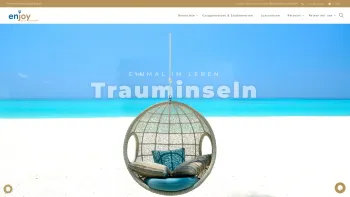 Website Screenshot: enjoy reisen gmbh - enjoy reisen Fernreisen | direkt beim Veranstalter buchen | Reisebüro im Herzen von Wien - Date: 2023-06-22 15:00:26