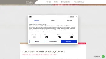 Website Screenshot: Jugendgästehaus Ennshof - Restaurant, Fonduerestaurant Ennshof, Flachau - Date: 2023-06-22 15:00:26