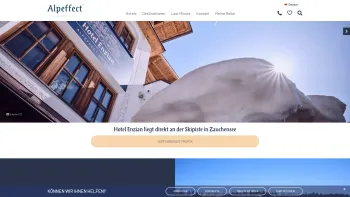 Website Screenshot: Hotel Enzian**** - Hotel Enzian | Skiurlaub direkt an der Skipiste in Zauchensee - Date: 2023-06-22 15:15:40