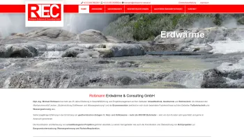 Website Screenshot: Roßmann Erdwärme & Consulting GmbH - Home - Roßmann Erdwärme & Consulting GmbH - Date: 2023-06-15 16:02:34