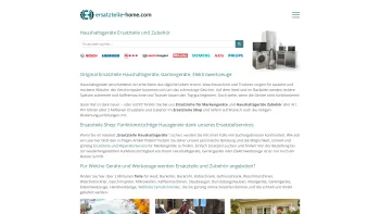 Website Screenshot: Ersatzteile-home.com - Ersatzteile Haushaltsgeräte Shop - Original Teile und Zubehör - Date: 2023-06-22 15:15:41