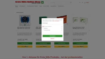 Website Screenshot: Erste Hilfe Online Shop - Erste Hilfe Produkte - Date: 2023-06-14 10:47:27