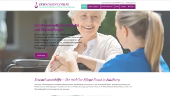 Website Screenshot: ERWACHSENENHILFE Hauskrankenpflege und Betreuung zu Hause - Mobile Pflege und Betreuung in Salzburg - Erwachsenenhilfe - Date: 2023-06-22 15:11:16