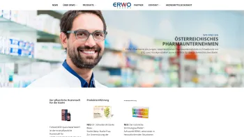 Website Screenshot: ERWO Pharma  Arzneimittel und Medizinprodukte - Willkommen bei Erwo Pharma - Date: 2023-06-14 10:47:27