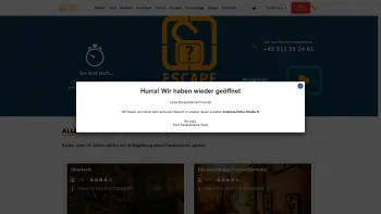 Website Screenshot: EscapeGame Innsbruck - EscapeGame – Austrian Escape Rooms - Date: 2023-06-15 16:02:34