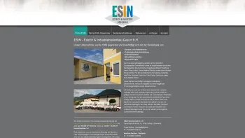 Website Screenshot: ESIN Estrich & Industrie-Bodenbau - Firma ESIN - ESIN - Date: 2023-06-23 12:00:14