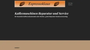 Website Screenshot: Espressoklaus - Home Page - Date: 2023-06-14 10:47:27