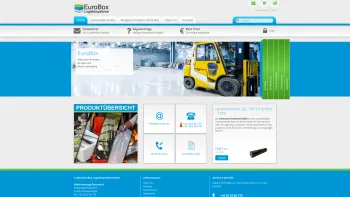 Website Screenshot: bei EuroBox  wir bieten Großladungsträger Kunststoffbehälter Kunststoffpaletten - Transport- und Logistiksysteme kaufen - Eurobox - Date: 2023-06-22 15:00:33