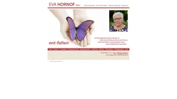 Website Screenshot: Eva Hornof MSc - Eva Hornof Psychotherapie - Traumatherapie - Psychoonkoligie - Hypnose - Date: 2023-06-14 10:39:42